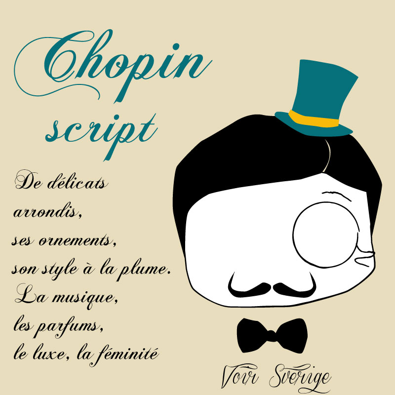 Un mois, une typo, une personnalité #1 : Chopin Script